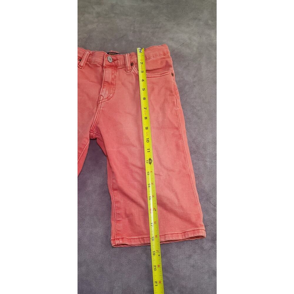 Polo Ralph Lauren Boys Sz 12 Red Sullivan Slim Fit Raw Edge Denim Shorts C23-44 - Picture 2 of 10